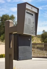 GATE OPERATOR ON PEDESTAL