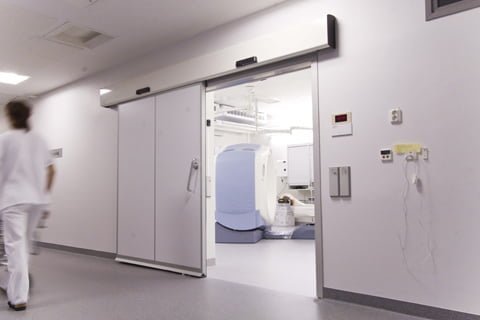 icu automatic doors hospital