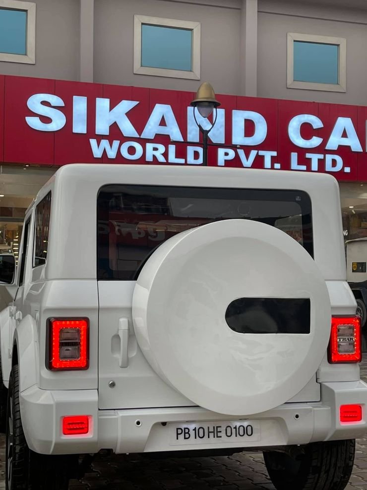 Fully customised Mahindra Thar with all-white paint job looks premium