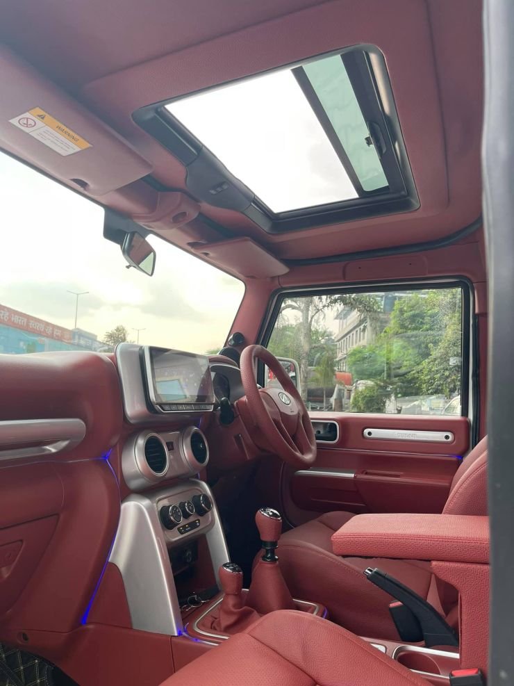 Fully customised Mahindra Thar with all-white paint job looks premium