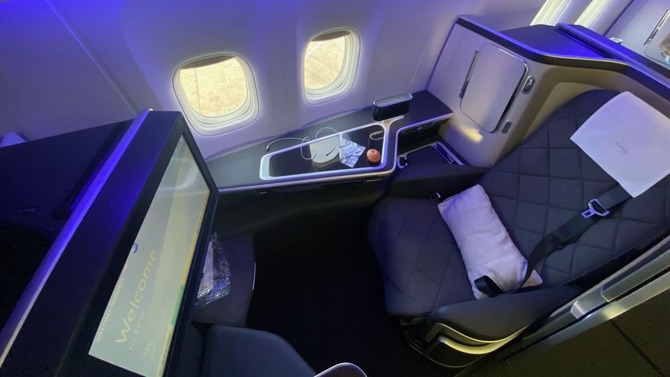 Review: British Airways’ new Boeing 777-300ER first class suites 7 Room to stretch out, but that off-centre video screen could be a bother.. George Budd