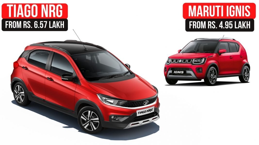 2021 Tata Tiago NRG Vs Maruti Suzuki Ignis 2021 Tata Tiago NRG Vs Maruti Suzuki Ignis