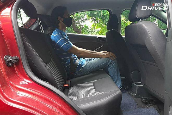 2021 Ford Figo AT Review: Automatically better? 15 2021 Ford Figo AT second-row space
