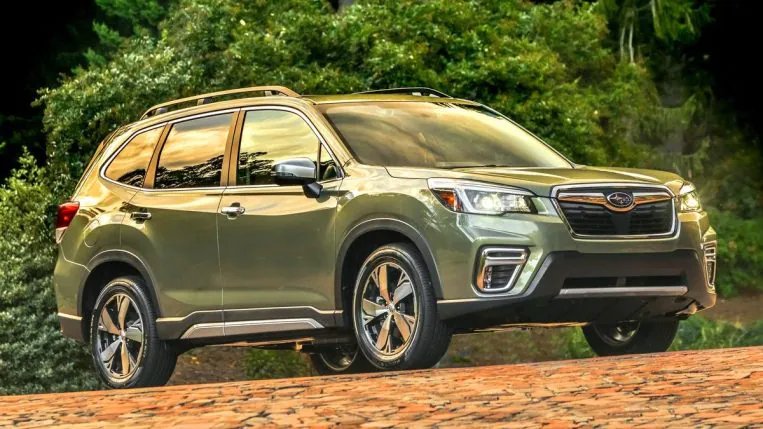 2019 Subaru forester in green.