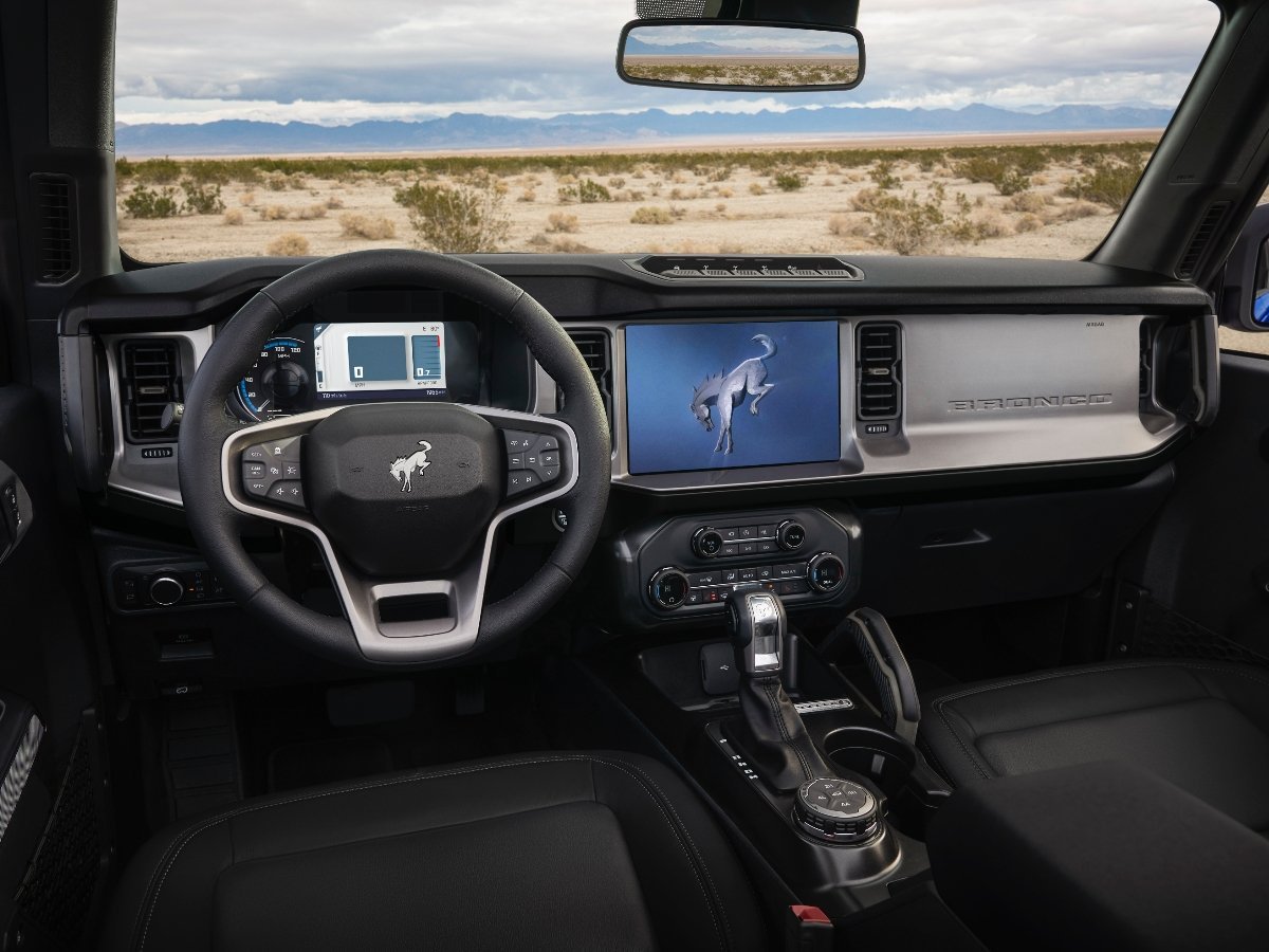 2021 Ford Bronco Black Interior Dashboard