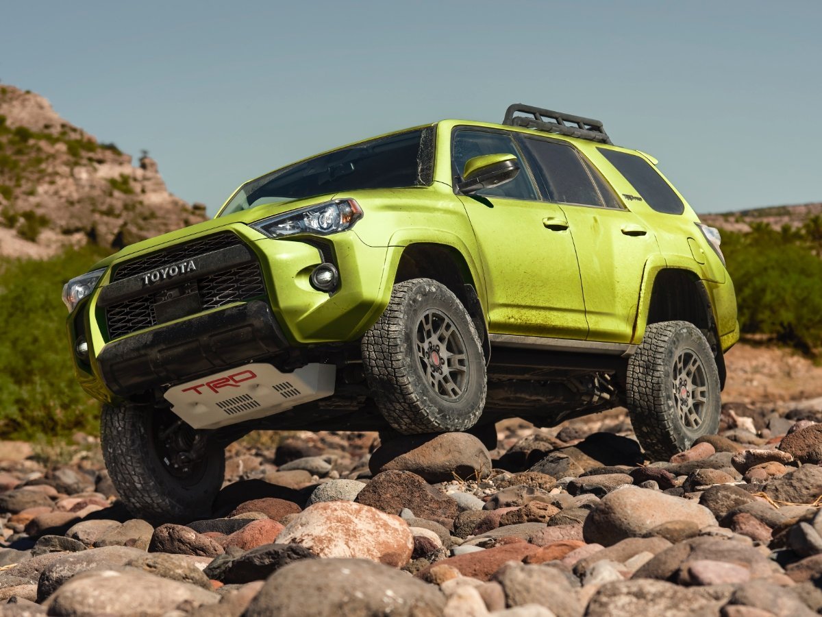 2022 Toyota 4Runner TRD Pro Lime Rush Front Quarter View