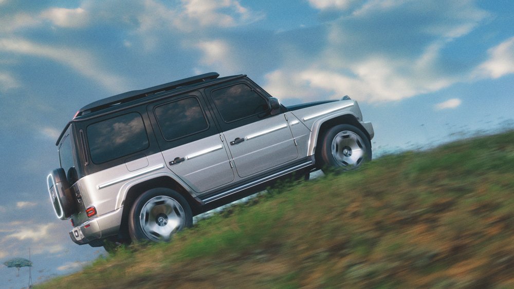 The Concept EQG, an all-electric Mercedes-Benz G-Wagen prototype.