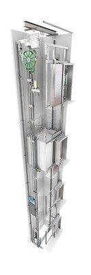 KONE MonoSpace 300 is an affordable, machine room-less elevator solution optimized for two-to-four story buildings KONE MonoSpace 300 is an affordable, machine room-less elevator solution optimized for two-to-four story buildings